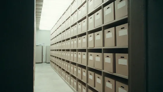 Uber sexual assault MDL case count: a court records room with rows of archive boxes